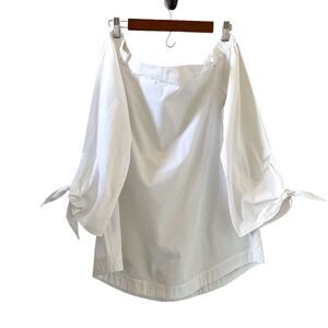 Free People Show Some Shoulder Top In White Size M